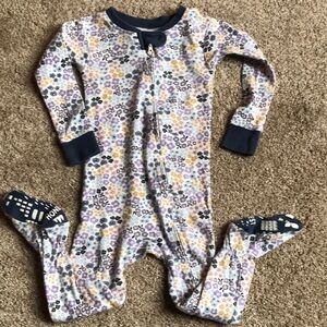 HONEST Floral Kids One Piece Pajama 24m